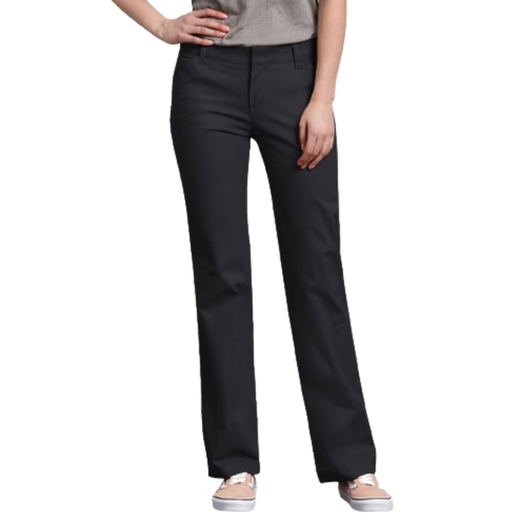 Dickies Black FLEX Relaxed Fit Pants Size Women's 16 NEW with tags - Picture 1 of 14